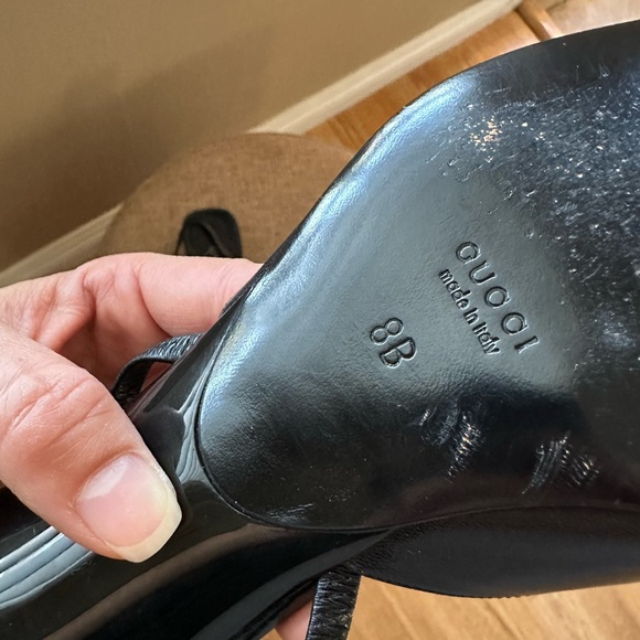 Gucci Black Heeled Shoes Classic Elegance - Picture 6 of 6